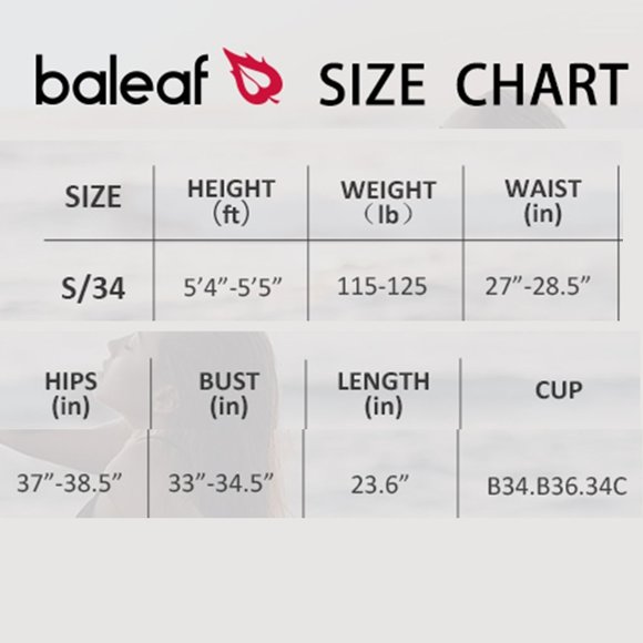 BALEAF Athletic Training Adjustable Strap One Piece Swimsuit NEW WITH TA… - Picture 15 of 16